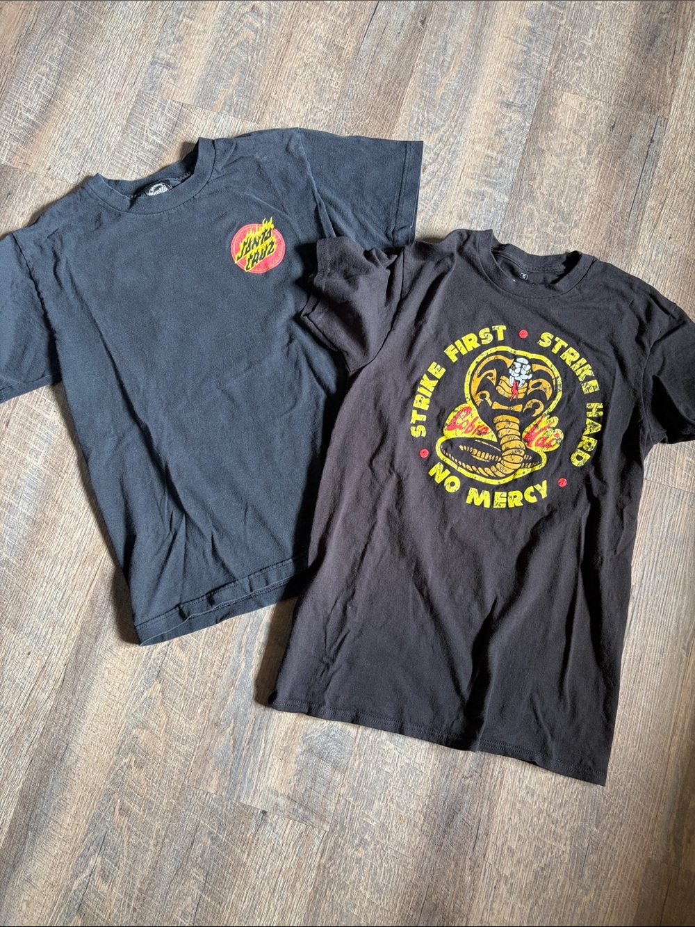 Santa Cruz & Cobra Kai Tees - Black, Adult Small
